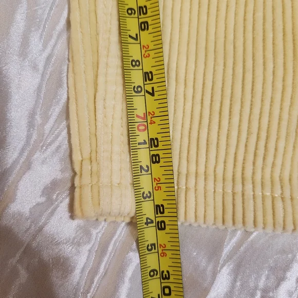 BDG Mom Straight Leg Highrise Yellow Corduroy Size 29 - Picture 10 of 12